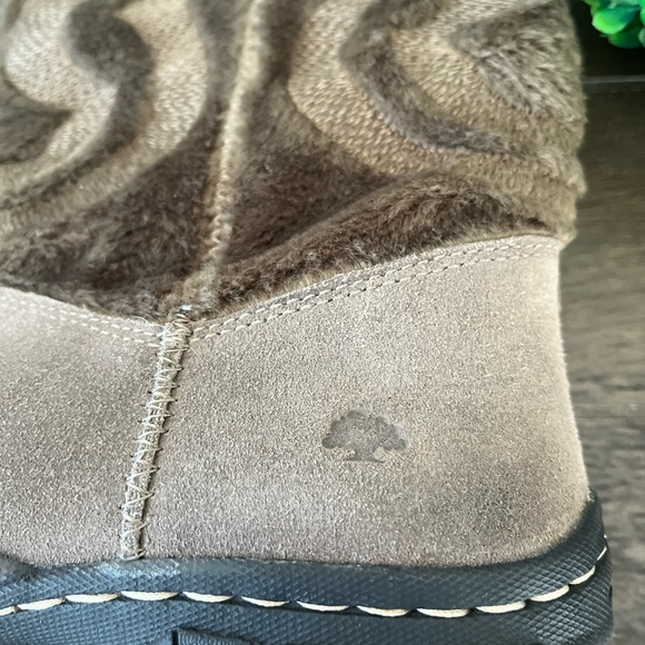 Kalso Earth Shoe Leather Faux Fur Pull On Boots Size 7B Color is Smoke HLF12 - Picture 8 of 15